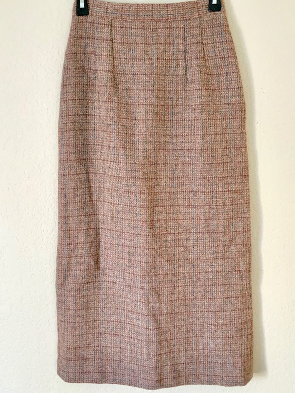 VINTAGE! Harris Tweed Wool Pencil Skirt Size Small 100% Worsted Wool High Waist